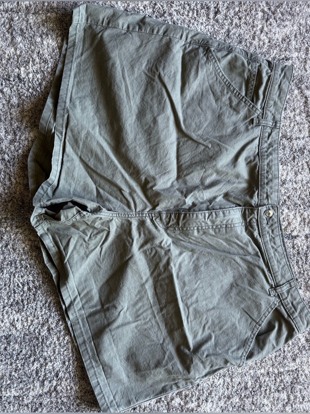 ASOS Curve Olive Green Utility Cargo Shorts